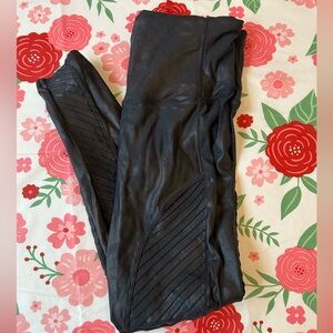 Spanx Leather Moto Leggings